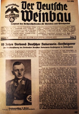 Periódico alemán de 1935 "Der Deutsche Weinbau" (La viticultura alemana)